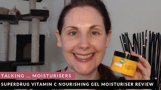 Superdrug Vitamin C Gel Nourishing Moisturiser  Review [upl. by Ezitram357]