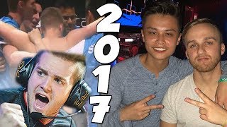 Most Memorable CSGO Pro Plays Of 2017 [upl. by Lrak]