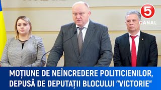 Moțiune de neîncredere politicienilor depusă de deputații blocului Victorie [upl. by Ahcsrop497]