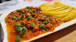 Tocăniță de Pipote si Mămăliguță in stil Unguresc 🥘🍲🥘fy familyvlog facts viral cake facts [upl. by Anerac]