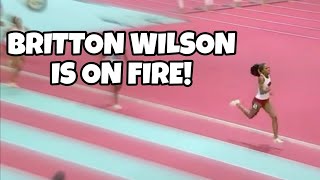 Britton Wilson Shocks The World 4948 For Indoor 400  2023 NCAA Indoor Championships [upl. by Audie]