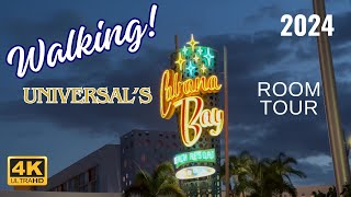 4K UNIVERSALS CABANA BAY ROOM TOUR WALKTHROUGH new travel walking relaxing best orlando [upl. by Errick]