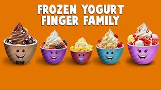 The Finger Family Frozen Yogurt Family Nursery Rhyme  Yogurt Finger Family Songs [upl. by George]