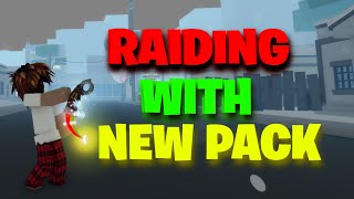 RAIDING WITH NEW PACK IN 🎄DA HOOD🎄 [upl. by Wilkens]