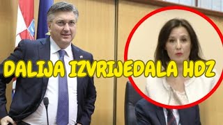 Dalija Orešković žestoko kritizirala Plenkovića i HDZ u Saboru [upl. by Fesoy]