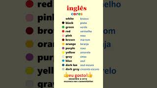 ✅ Aprender as Cores em Inglês para principiantes [upl. by Enaej846]