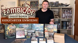 Above Board  Unboxing Zombicide Green Horde Kickstarter [upl. by Annamarie83]