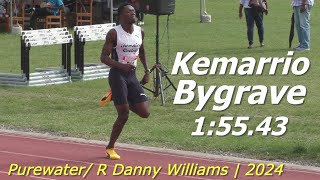 Kemarrio Bygrave  Jamaica College  Boys 800m Class 1  Purewater R Danny Williams 2024 [upl. by Loris]