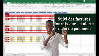 EXCEL Suivi des factures clients avec alerte des paiements [upl. by Eblehs]