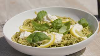 Lemon Garlic Pesto Style Pasta [upl. by Rodmur199]