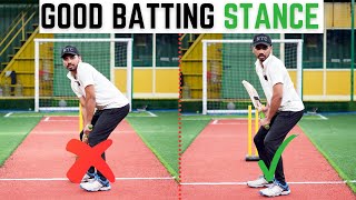 Advance Batting Stance for Spinners amp Fast Bowlers cricketmastery [upl. by Martinson145]