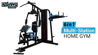 Home Gym 6in1 MultiStation with Leg Press Product Demo  Dynamo Fitness Equipment [upl. by Annayr437]