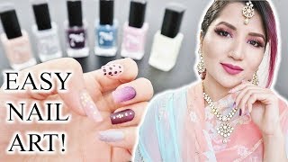 QUICK amp EASY NAIL DESIGNS using 786 HALAL NAIL POLISH [upl. by Small872]