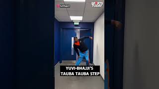 Yuvraj Singh and Harbhajan Singh also mimic Tauba Tauba viral reel dance  Sports Today [upl. by Tierza]