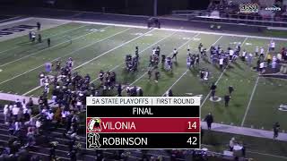 2024 5A Football Playoffs  Vilonia Eagles at Robinson Senators [upl. by Sac]