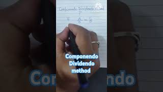 Componendo Dividendo method useful method and tricks in mathematics [upl. by Schuler]