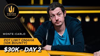 Triton Poker Series MonteCarlo 2023  Event 11 30K PLO 10K Bounty  Day 2 [upl. by Mellicent]