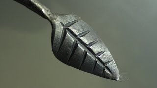 Blacksmithing  How to forge a Leaf [upl. by Boj]