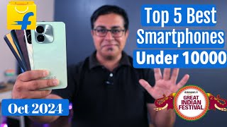 Top 5 Best Phones Under 10000 in October 2024 I Flipkart amp Amazon Sale 2024 [upl. by Thorny880]