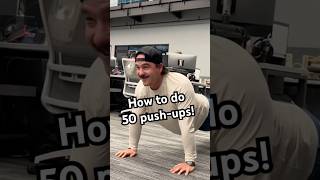 Can you do 50 pushups in a row shorts fitness challenge [upl. by Dadirac]