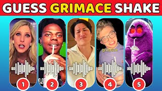 Can You Guess Grimace Shake🥤 l TikTok Meme iShowSpeed Nidal Wonder Brianna Preston CG5 [upl. by Ahsinrad]