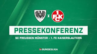 Pressekonferenz SC Preußen Münster  1 FC Kaiserslautern 01 [upl. by Gintz]