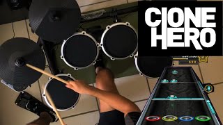 Im Still Standing  Elton John  Electronic Drum on Clone Hero With Lyrics [upl. by Aicsila]