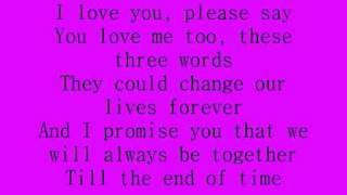 Celine Dion  I love you lyrics [upl. by Lleoj704]