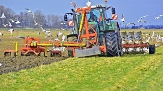 Ploughing and soil preparation in one pass with a Fendt 936 Vario with Kverneland 7 furrow LO 100 [upl. by Biamonte]