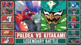 Legendary Pokémon Battle PALDEA vs KITAKAMI [upl. by Hildie]