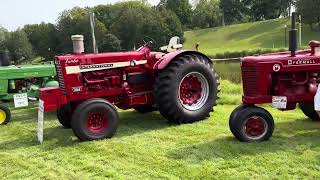 Tractor Show Lineup International Farmall John Deere Ford [upl. by Orual]