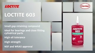 How to use LOCTITE 603  Retaining Compound [upl. by Hurlow]