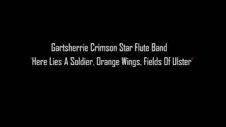 Gartsherrie Crimson Star Flute Band  Here Lies A Soldier Orange Wings Fields Of Ulster [upl. by Olivero86]