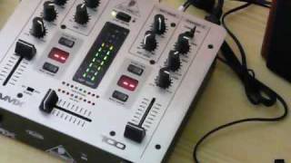 Behringer VMX100 Mixer with GENIUS SPHF20 3000A 80W speakers [upl. by Miltie846]