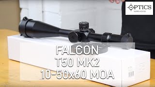 Falcon T50 Mark 2 1050x60 MOA 18 MOA Field Target Riflescope  QUICKFIRE REVIEW [upl. by Attelrac]