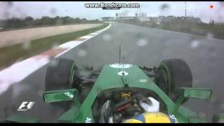 Marcus Ericsson crash in qualifying [upl. by Ahsinac]