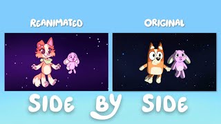 Original VS Reanimated  Bluey Sleepytime Reanimated SidebySide Comparison [upl. by Aleina]