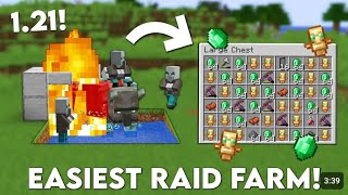 Raid Farm Minecraft Bedrock 121 tutorial WORKS FOR ALL DEVISE [upl. by Yelsnya]