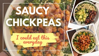 Saucy Chickpeas with Mushrooms amp Japanese BBQ  Easy Vegan Meal You Can Eat Every Day [upl. by Leah]