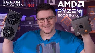 RYZEN 8000 IS HERE  RX 7600 XT 16GB ANNOUNCED [upl. by Nosnej]