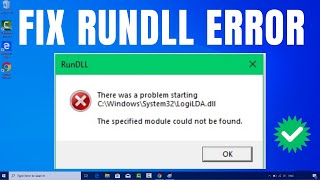 How to Fix RunDLL Error on Windows 1011 [upl. by Nnyleak]