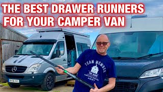 How To Install Drawer Runners In A Camper Van The Easy Way [upl. by Rennold]