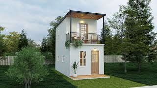 Two Storey House  Tiny Home  3X6 Meters [upl. by Gerta]