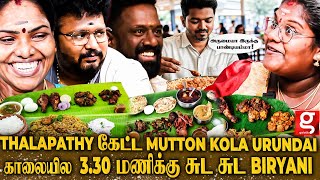 Thalapathyக்கு நாங்க கொடுத்த Surprise😍Pandiyamma வாடா Thalapathy Hug பண்ணாரு🫂Indraja Food Interview [upl. by Ellebasi]