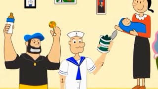 Popeye foi na feira  Olívia vai ter neném popai vai ser papai  Vídeo Infantil [upl. by Autrey]