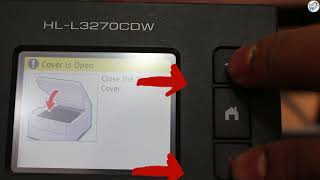 How to reset the toner cartridge counter on the Brother HL l3270cdw printer replace toner [upl. by Alisha144]