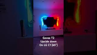 Govee T2 mounted upside down  LG C1  color test [upl. by Denys912]