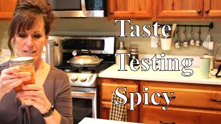 Taste Testing Spicy Pickled Carrots With Lindas Pantry [upl. by Latsyrd247]