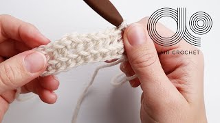 LH  Crochet  Normal increase single crochet back loop only [upl. by Armbruster]