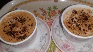 HOT COFFEE RECIPE  cappuccino coffee recipe at home  Iqrakkhany [upl. by Katina]